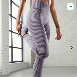 NWT Fabletics high waisted seamless ribbed leggings